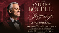 Secure parking for Andrea Bocelli - 05/10/2027 - Premier Parking Manchester
