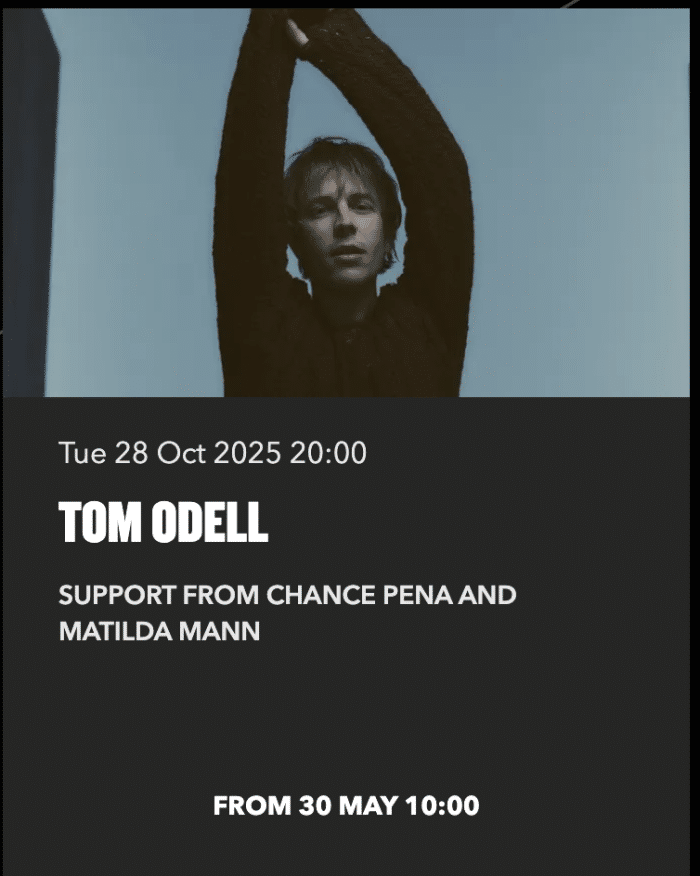 Tom Odell - 28/10/2025